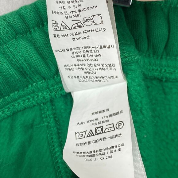 POLO RALPH LAUREN Pants Womens 2XL Fleece Athletic Jogger Sweat Drawstring Green - Picture 11 of 16